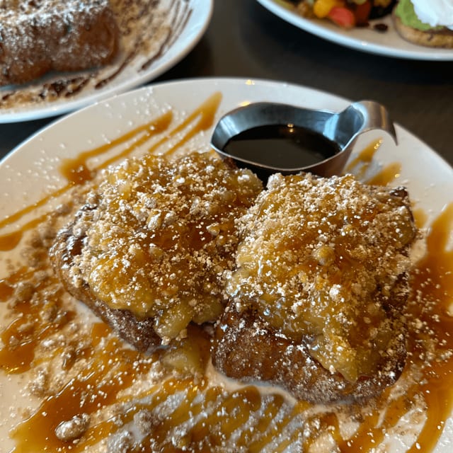 Apple Crumb French Toast.